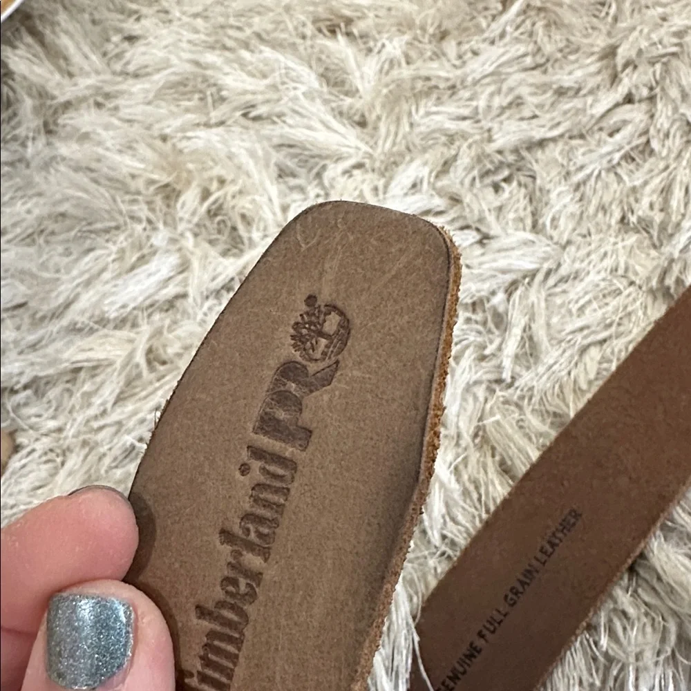 Timberland PRO Men’s Genuine Full Grain Leather Belt Size 34 *Note‎